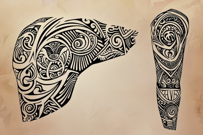 design a polynesian maori tribal tattoo