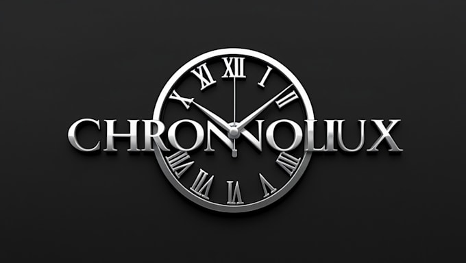 design a unique watch or clock logo