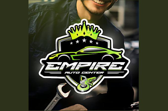 make professional auto care, detailing and auto center logo