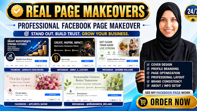 create an impressive and professional facebook page makeover