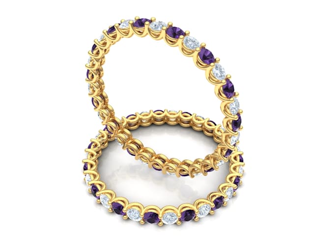 eternity ring custom diamond