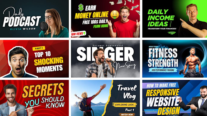 be your best creative youtube thumbnail design expert