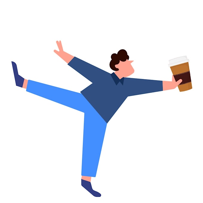 create minimalist and modern vector illustrations