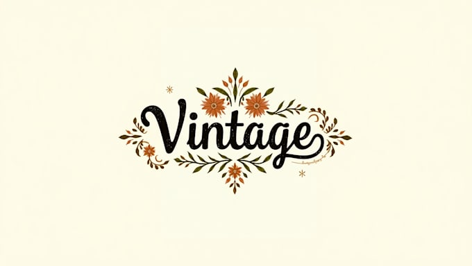 design a unique vintage logo for your clothing brand