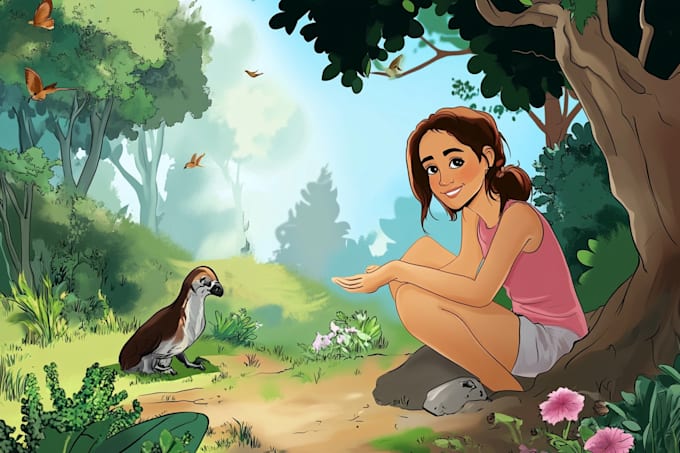 draw illustrations of any character or scene you require