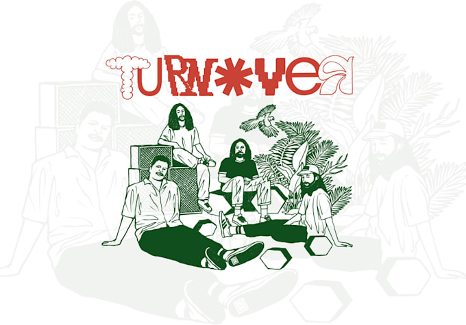do custom illustration for tshirt or merchandise design