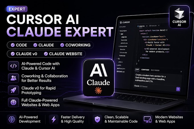 cursor ai claude expert code claude coworking claude v0 claude website base44