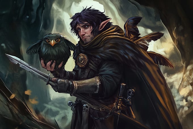 create a fantasy artwork, concept art, or character design