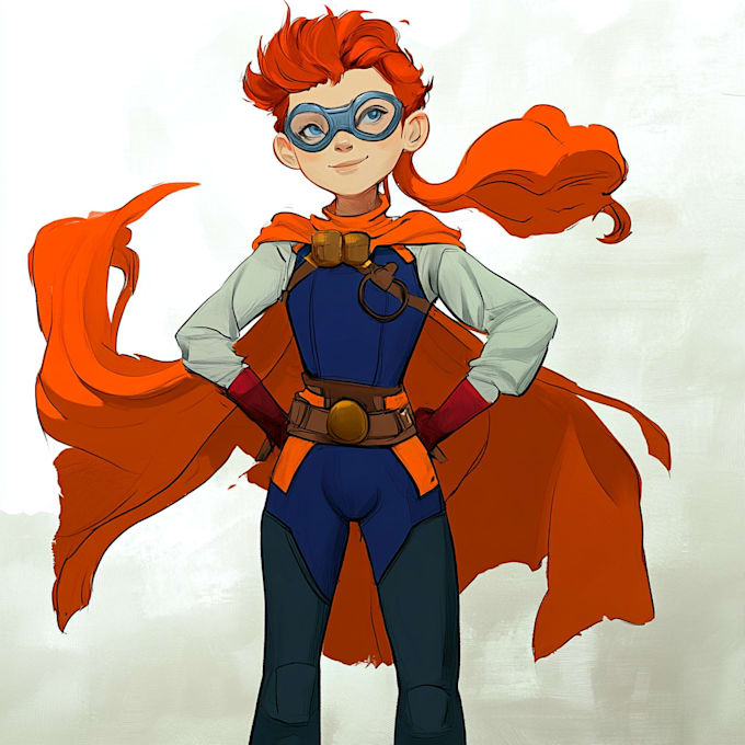 create fantasy, super hero character art