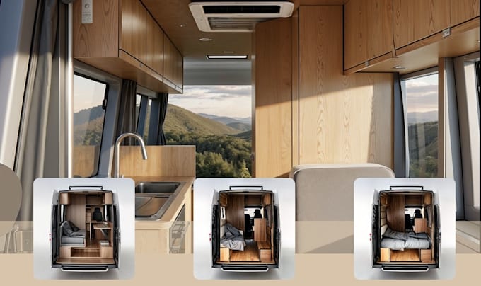 design functional interiors for motorhomes and vans