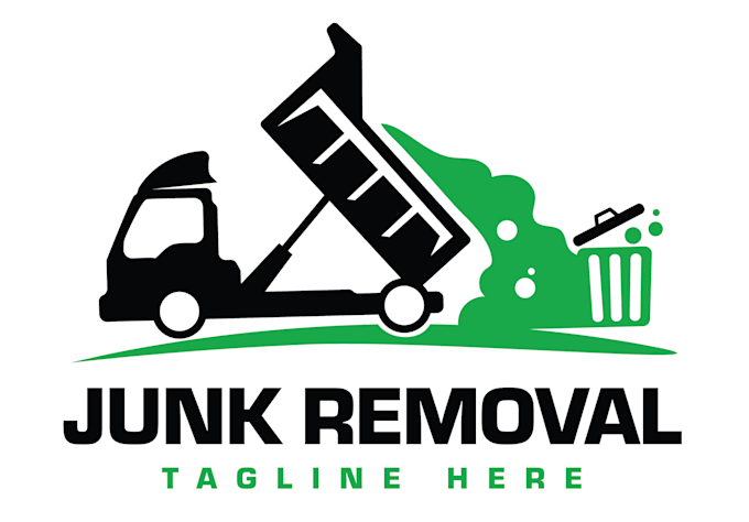 make eye catching junk removal, dumpster logo design
