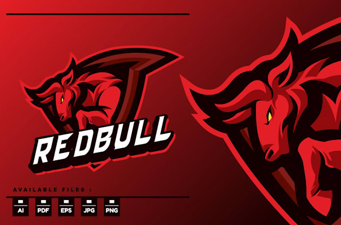 make mascot bull skull logo