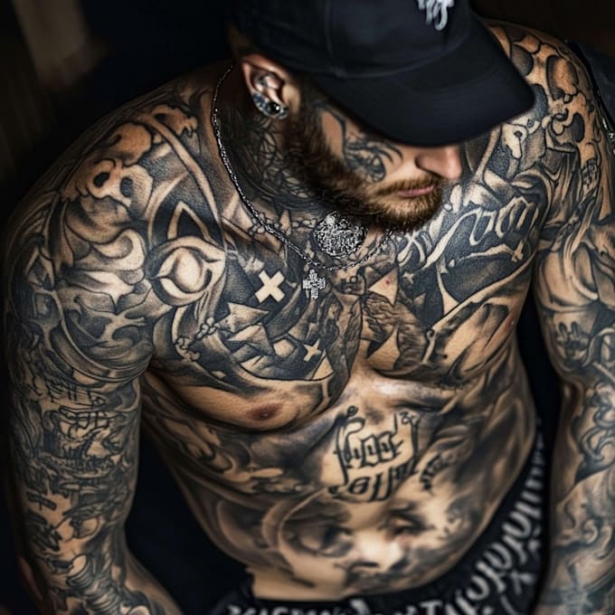 create your dark and gothic custom tattoo design
