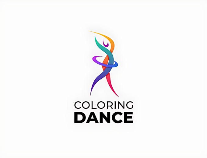 design unique tango rock gymnastic and dance logo