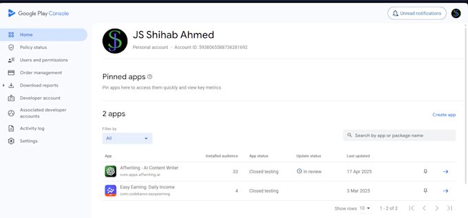 publish your apps to google playstore