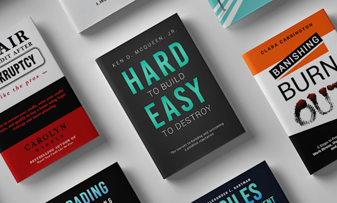 create a unique business or marketing book cover design