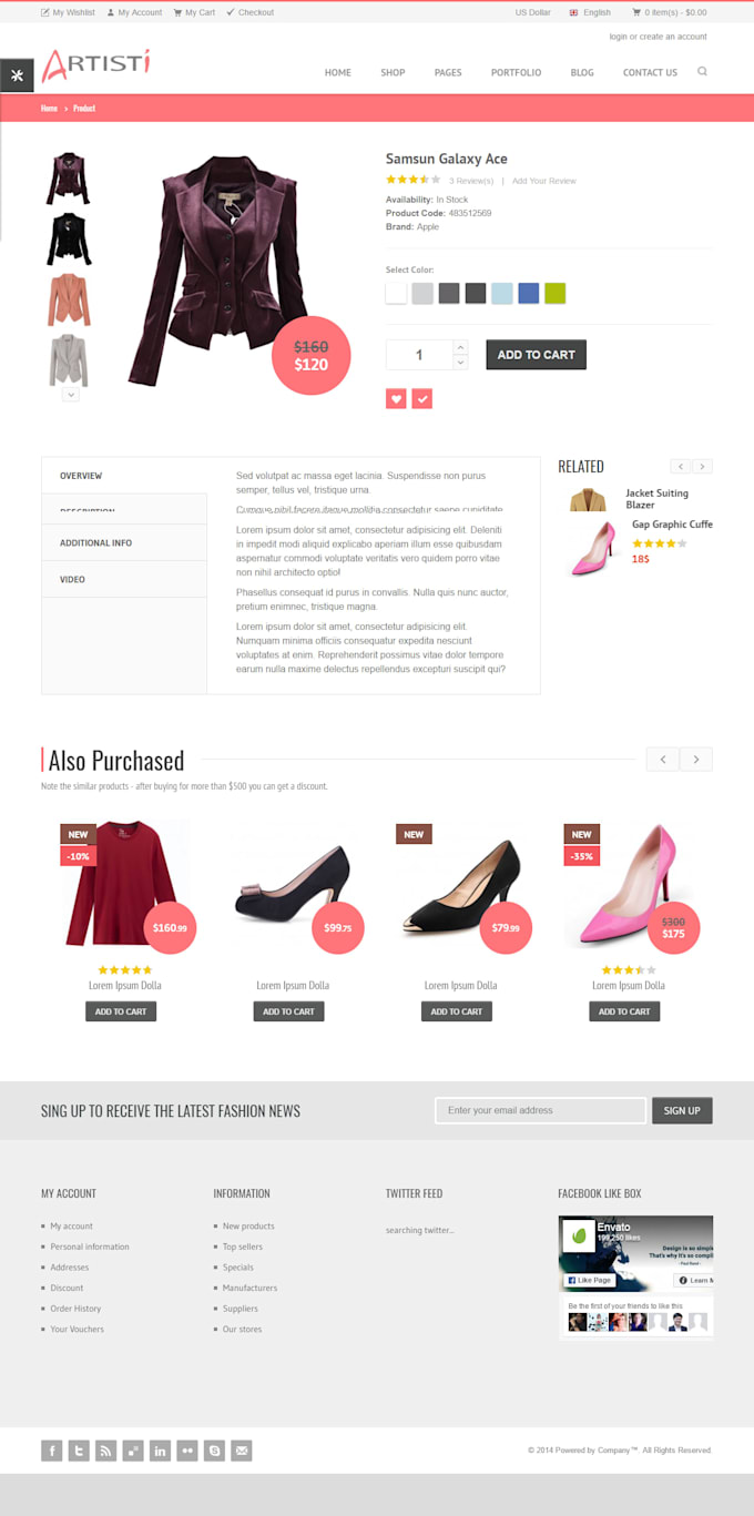 do fast and affordable custom website design using html css and javascript