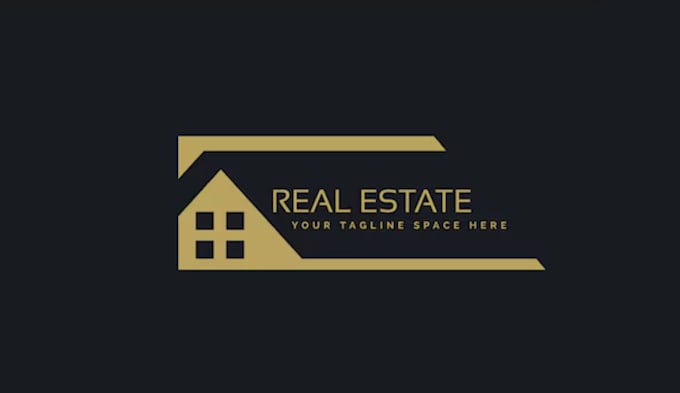 make real estate, roofing, construction logo