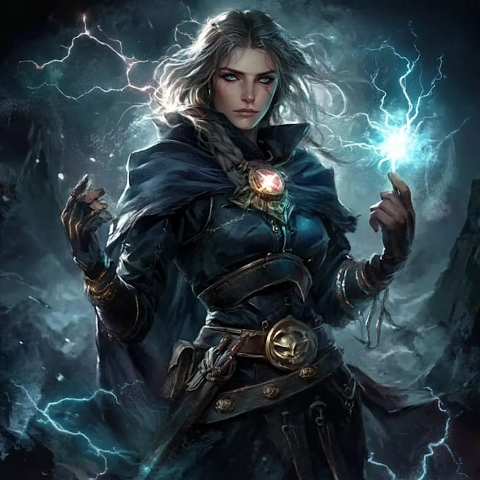 create original artwork for your project showcasing dnd characters