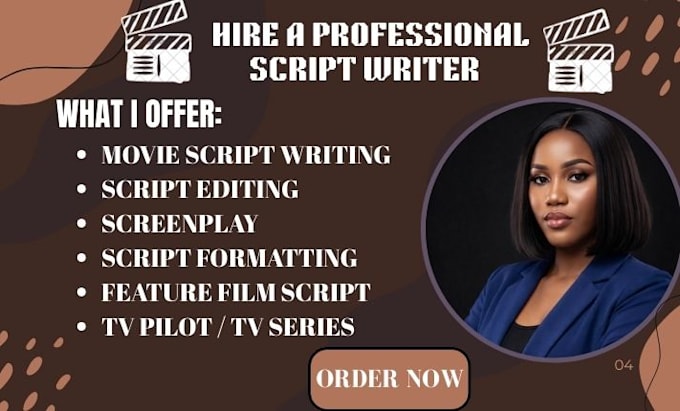 do movie script, screenplay, script editing, screenwriting, TV pilot TV series