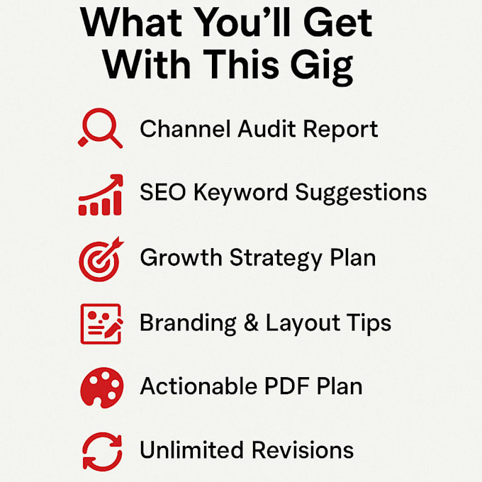 do a professional youtube channel audit and SEO optimization