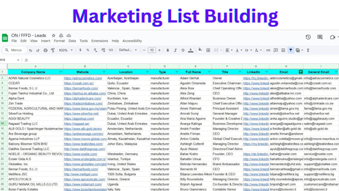 do b2b lead generation, prospect lists, verified emails