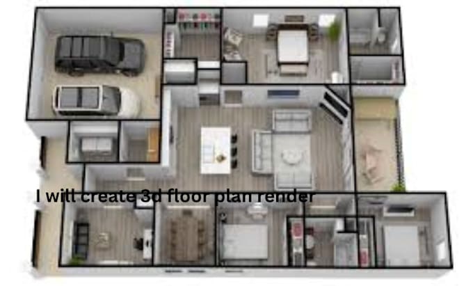Create 3d floor plan render by Olamide_archi | Fiverr