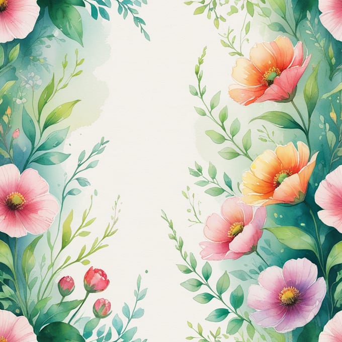 create watercolour botanical illustrations