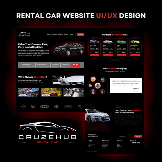 figma website UI UX design, landing page UI UX design in figma