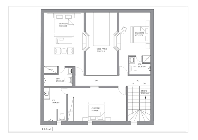 draw a professional autocad 2d floor plan expert