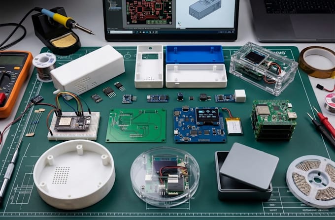do esp32, arduino programming, pcb design, app and prototyping
