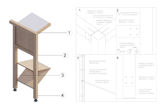 create architectural sections with detailing