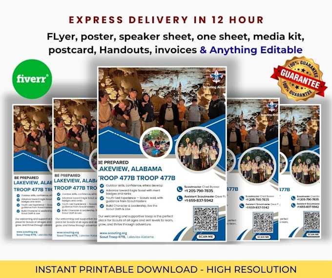 design canva flyer, speaker sheet, one sheet in 24hrs