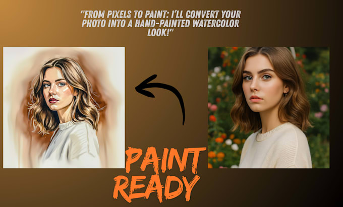 create watercolor do real or custom images