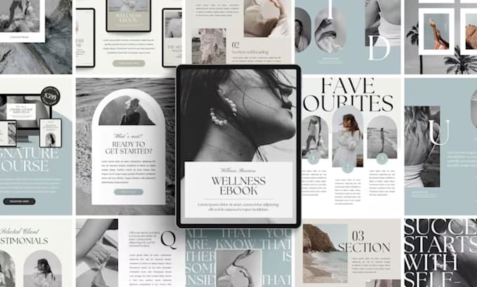 design 2026 selfcare ebook wellness minfulness freebie guide branding DIY ebook