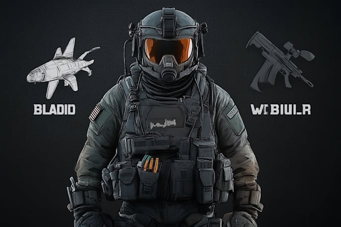 draw unique military character