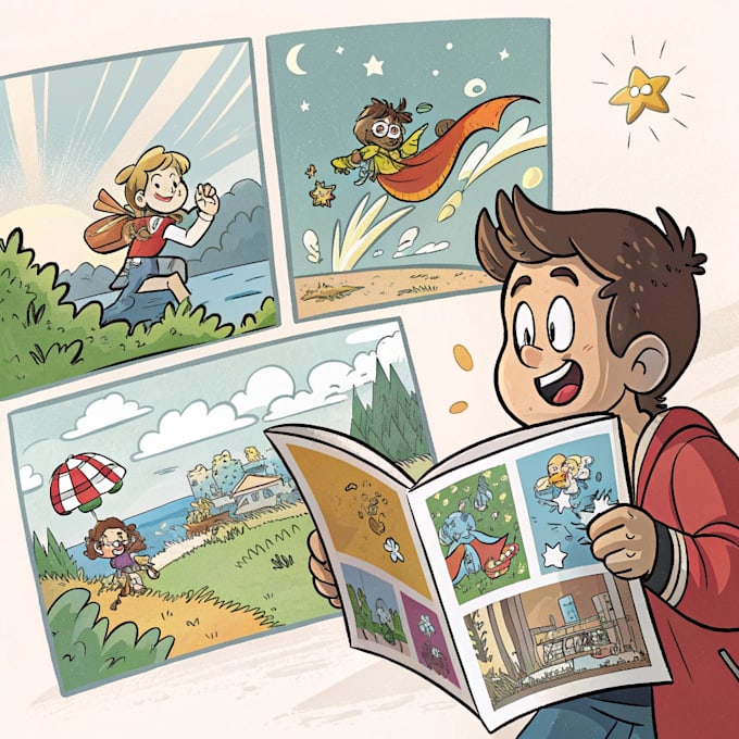 create comic book and custom illustrations