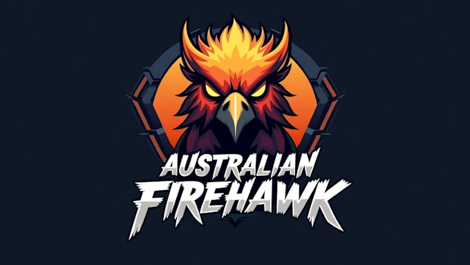 create amazing firehawk logo with a bold new concept