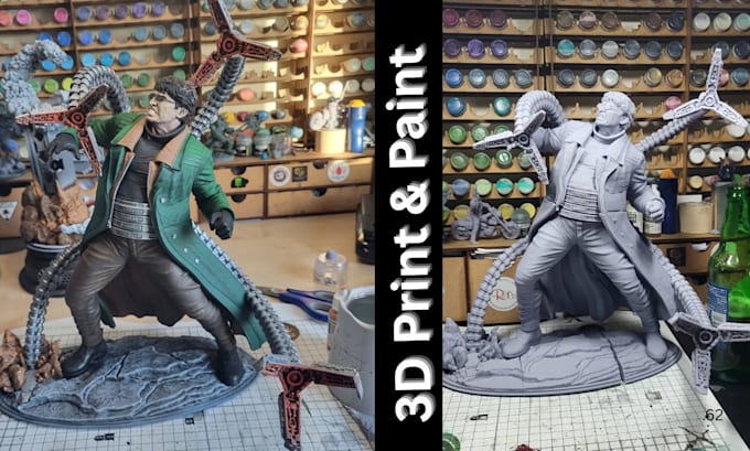 3d print and paint miniature, warhammer, action figure, tabletop, diorama models