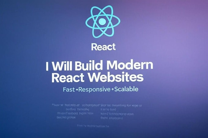 develop a modern responsive website using react