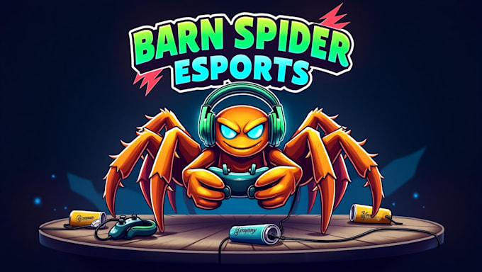 make amazing barn spider logo with free source file included