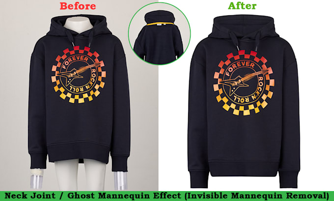 do ghost mannequin and symmetrical neck joint service