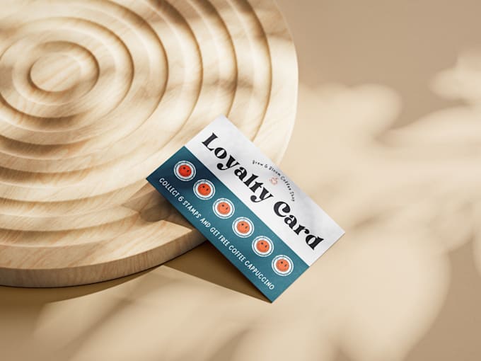 design thank you cards and loyalty cards for small businesses and etsy sellers