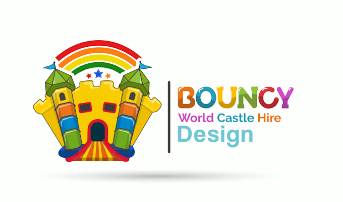 design outstanding bounce house logo