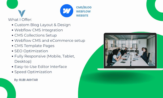 design or develop a scalable framer, webflow cms for blogs, teams, or portfolios