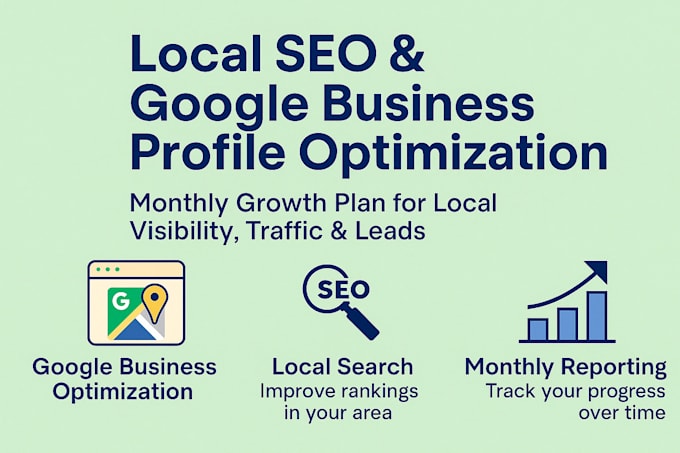provide full monthly local SEO services with gbp optimization