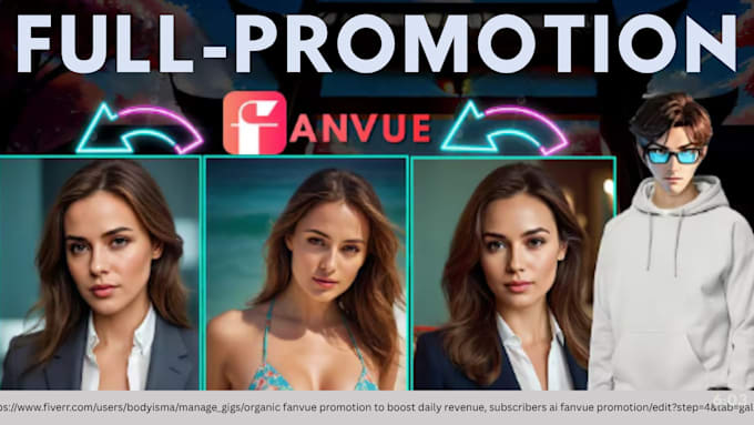 organic fanvue promotion to boost daily revenue, subscribers ai fanvue promotion
