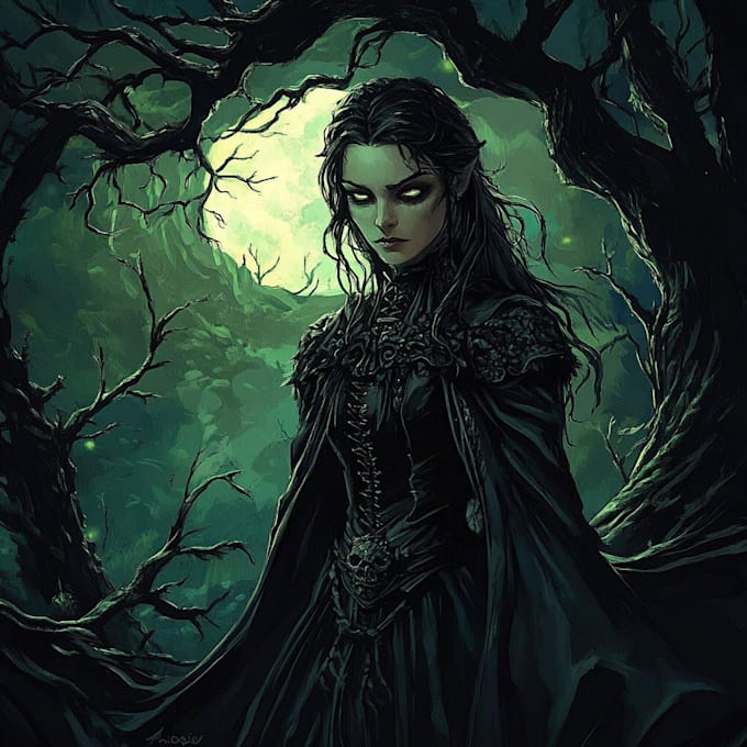 fantasy horror fun cartoon character for logo