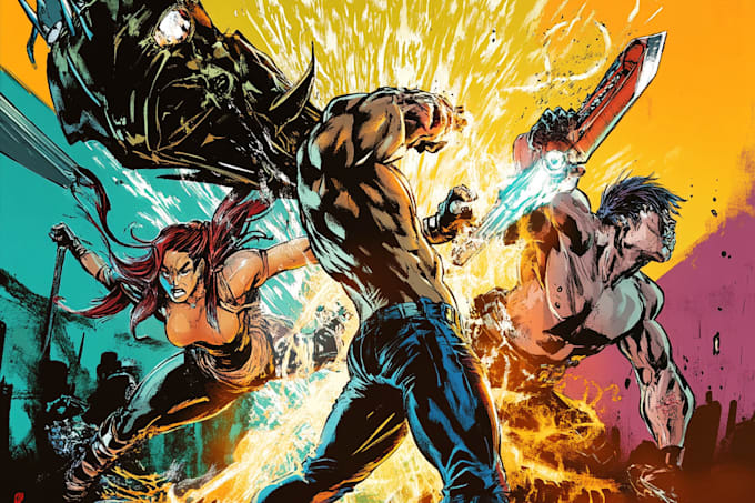 make a comic book illustration nsfw comic art graphic comic