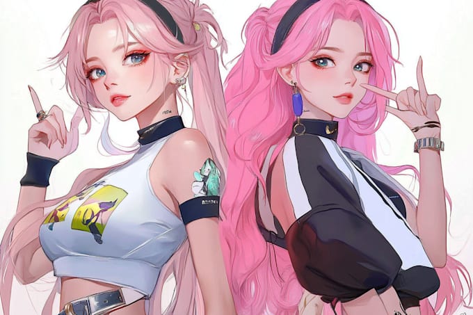 make a nsfw, fanart, character design with anime
